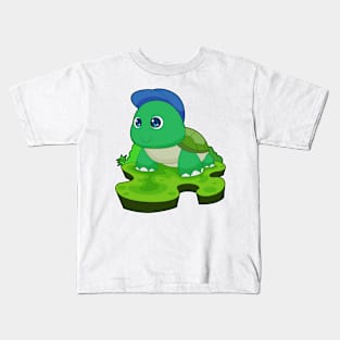 Turtle Pupil Cap School Kids T-Shirt